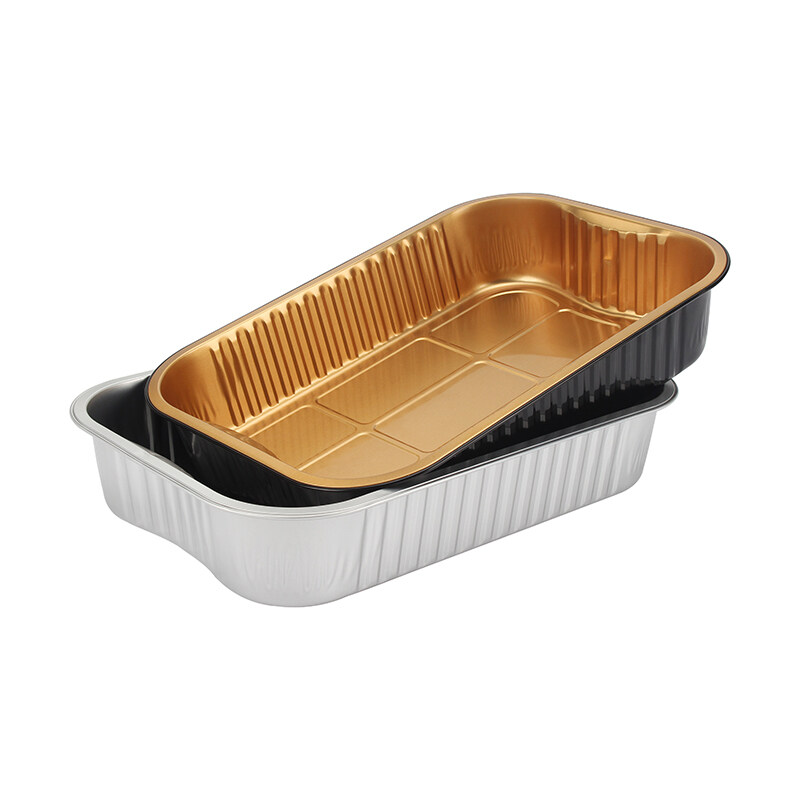 3500ml Oblong Aluminum Foil Pan Foil Roasting Pan Mestaek