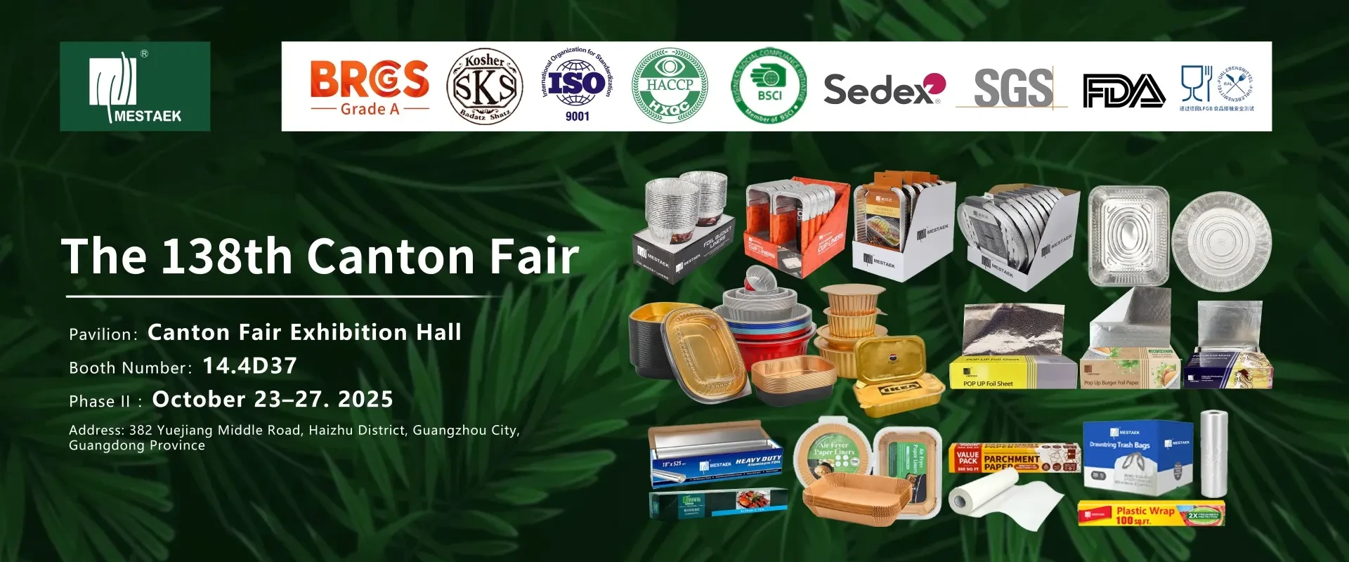 Mestaek Invites You to the 138th Canton Fair